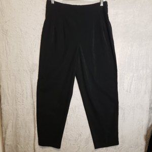 Briggs Petite New York 12P Black Women's Dress Pants Slacks Zip up